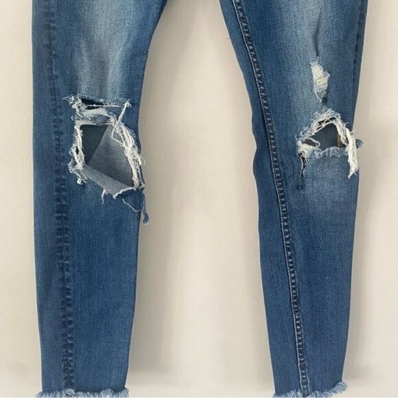 One x One Teaspoon High Waist Freebird II Distressed Stretch Fitted Jeans 28/6 - Picture 6 of 11